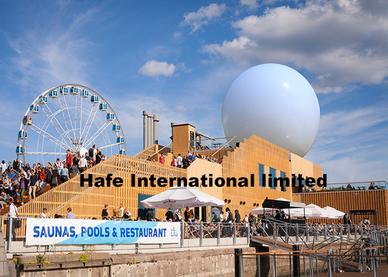 Gaint 9m διογκώσιμο μπαλόνι διαφήμισης για τη διάσημη άποψη της διακόσμησης γεγονότων πόλεων