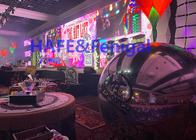 700w Durable Hanging Inflatable Balloon Decoration Mirror Ball For Advertising 3m