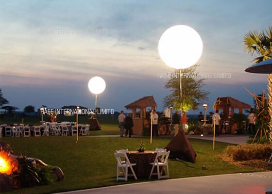 400W Inflatable LED White Sphere Event Lighting Balloon Customized For Sale