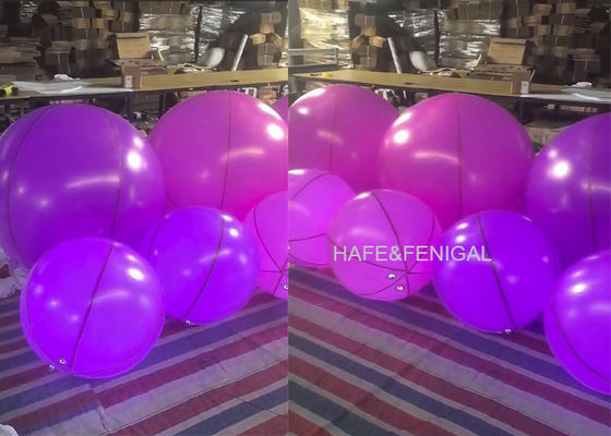 40 Inches 60 Inches Purple Pink Interactive Balloon Lights For Throwing At Concerts
