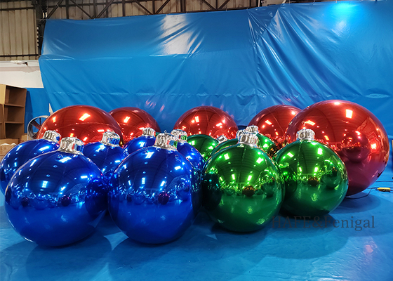 Customizable Festive Atmosphere Decoration Inflatable Mirrored Balloons Hung