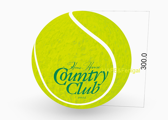 3m Pvc Helium Flying Tennis Ball For Tennis Tournaments, Sports Brand Promotions