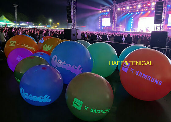 1m Inflatable Crowd Bounce Spheres LED Light Ball For Company Anniversary Celebration