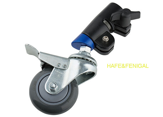 Magic Leg Caster Wheels PU-Steel Locking Casters For Heavy Film or TV Rigging