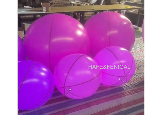 40 Inches 60 Inches Purple Pink Interactive Balloon Lights For Throwing At Concerts
