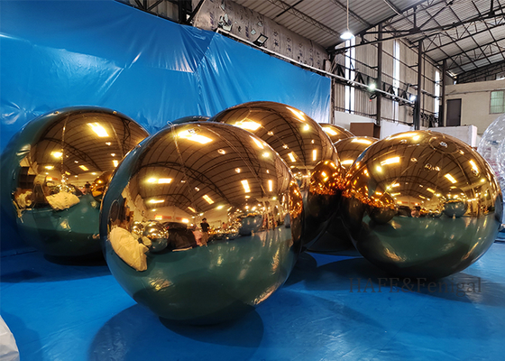 Customizable Festive Atmosphere Decoration Inflatable Mirrored Balloons Hung