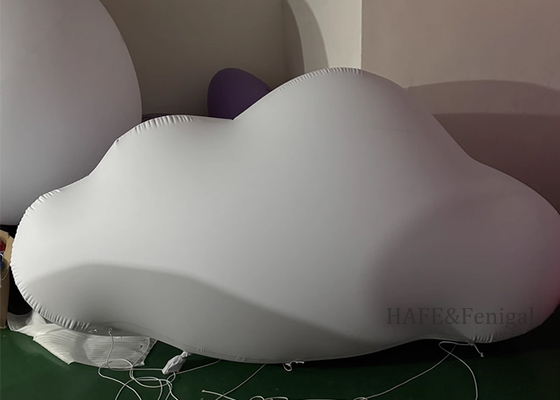 Inflatable Cloud Model With Special-Shaped Cloud-Shaped 3D Decoration, Luminous And Customizable Logo