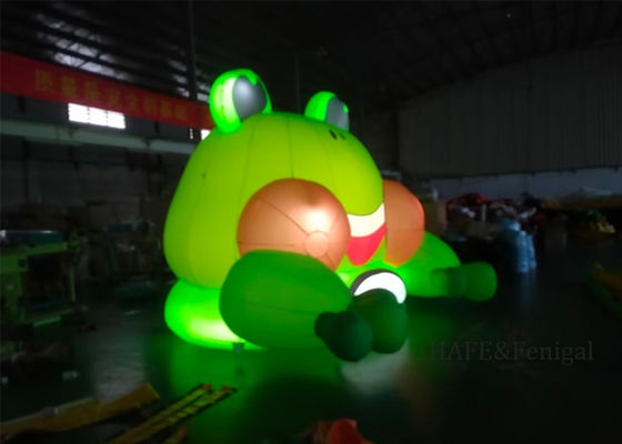 Customized Outdoor Giant Inflatable Frog Atmosphere Decoration And LED Lights