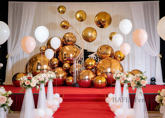 Χρωματιστός καθρέφτης Αντανακλαστική πλάκα PVC καθρέφτης Σφαιρική ενεργός διακόσμηση