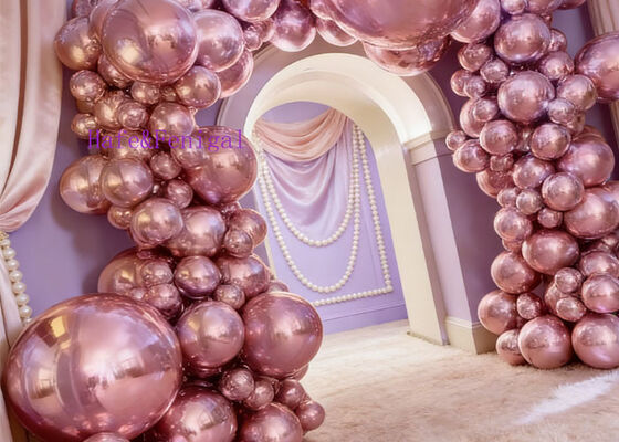 Φουσκωτό μπαλόνι καθρέφτη PVC με μεταλλική επιφάνεια υψηλής λάμψης για διακοσμητικές εφαρμογές