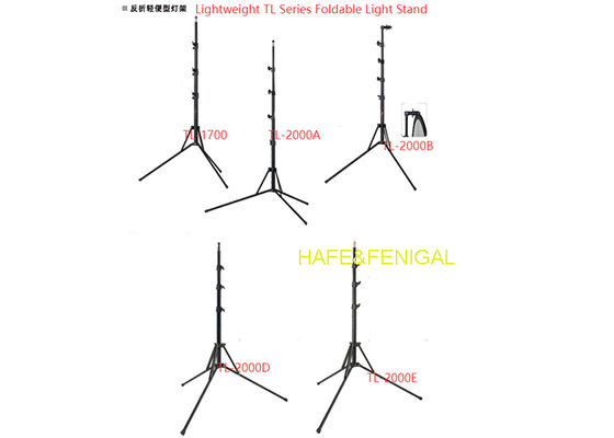 Aluminum Alloy Foldable Light Stand,2.5-4kg Capacity For Studio Or Outdoor Shooting