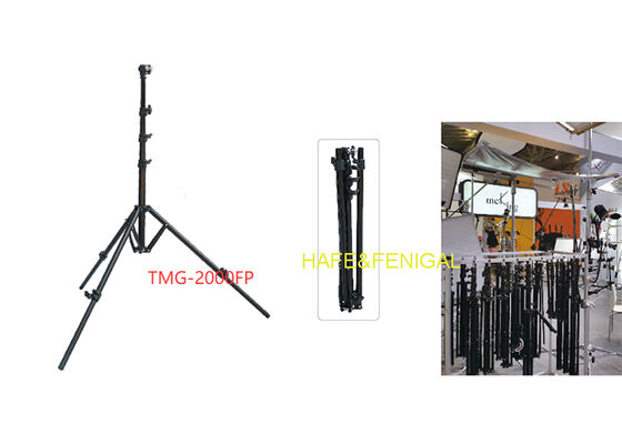 Heavy-Duty Air Cushioned Light Stand 3200mm Adjustable 4–5 Sections Foldable