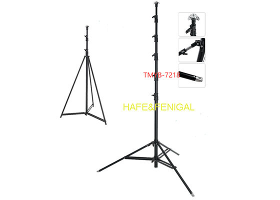 Heavy-Duty Steel Adjustable Telescopic Light Stands Max Height 7.2m High Load 40kg