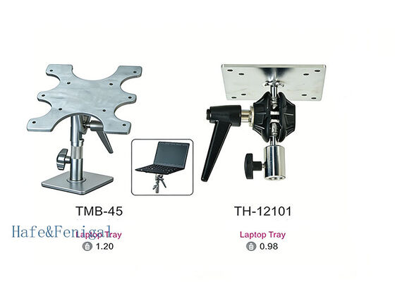 Universal Laptop & Monitor Mount Tray with Swivel Adjustment - Heavy-Duty Desktop Stand for Studio & Office Use