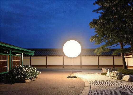 Προσαρμοσμένο 400W φουσκωτό LED Λευκό σφαιρικό φωτεινό μπαλόνι