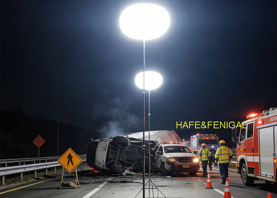 Πιστοποιητικό CE 480W 230VAC Φωτιστικό Μπαλόνι LED με Τρίποδο για Εργοτάξια