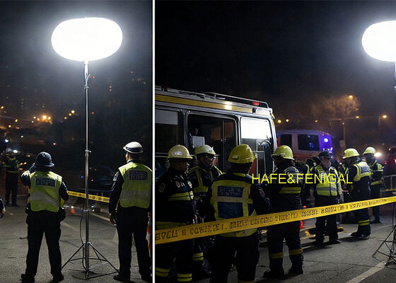 Πύργο φωτισμού ασφαλείας LED 400W με πιστοποίηση CE με φωτισμό χωρίς λάμψη 360° για την βιομηχανική ασφάλεια