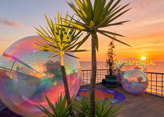 Εξαιρετικά ανακλαστικό ολογραφικό μπαλόνι καθρέφτης με 95% ανακλαστικότητα, ανθεκτικό στην υπεριώδη ακτινοβολία, διπλής στρώσης PVC για εκδηλώσεις