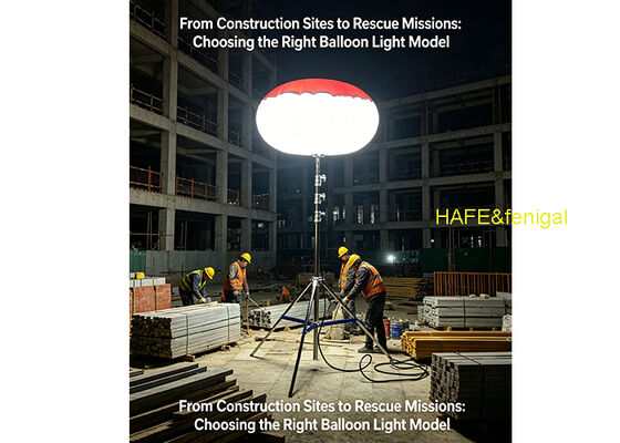 Φως αερόστατου LED 400W με φορητό τρίποδο για φωτισμό έκτακτης ανάγκης κατά καταστροφές