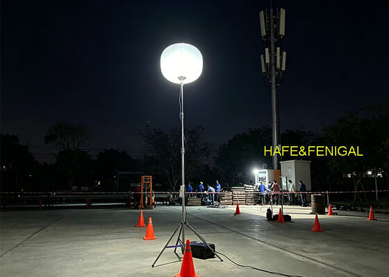 200W LED Balloon Light with IP65 Waterproof and Battery-Powered for Silent Mobile Work